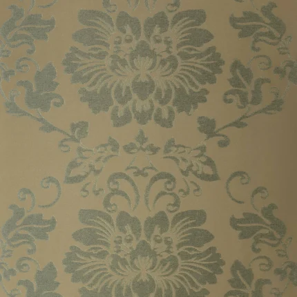 Thibaut ST. GERMAIN wallpaper in Teal on Metallic Gold