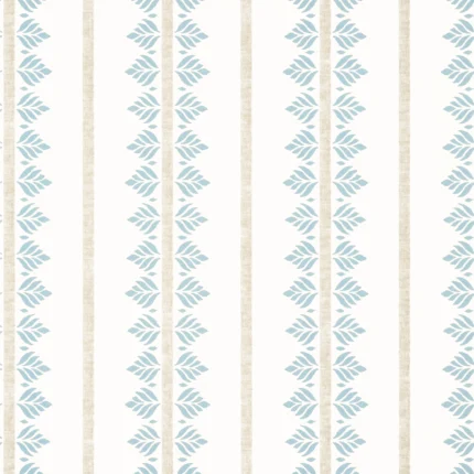 Thibaut FERN STRIPE wallpaper in Spa Blue