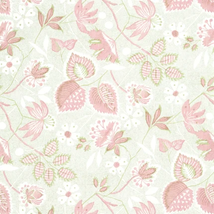 Thibaut INDIENNE HAZEL wallpaper in Blush