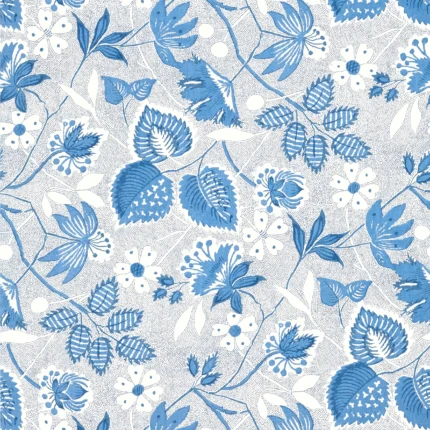 Thibaut INDIENNE HAZEL Blue Antilles Wallpaper AT15116