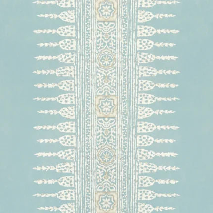 Thibaut JAVANESE STRIPE wallpaper in Spa Blue