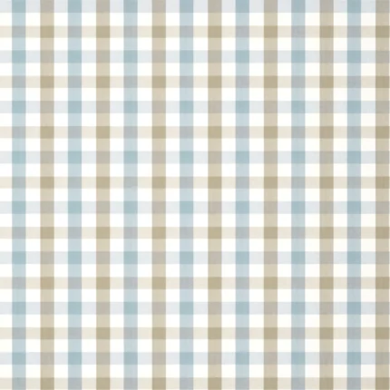 Thibaut SAYBROOK CHECK wallpaper in Spa Blue and Beige