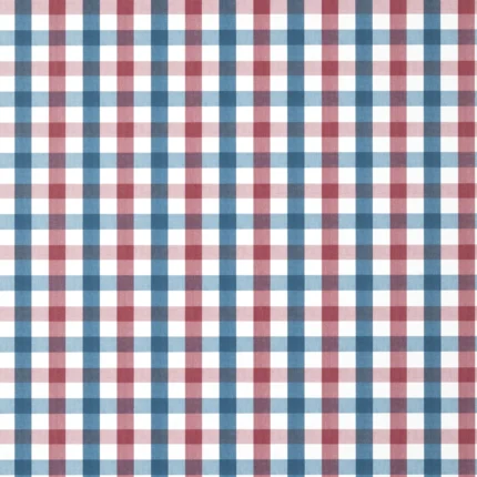 Thibaut SAYBROOK CHECK wallpaper in Red and Blue