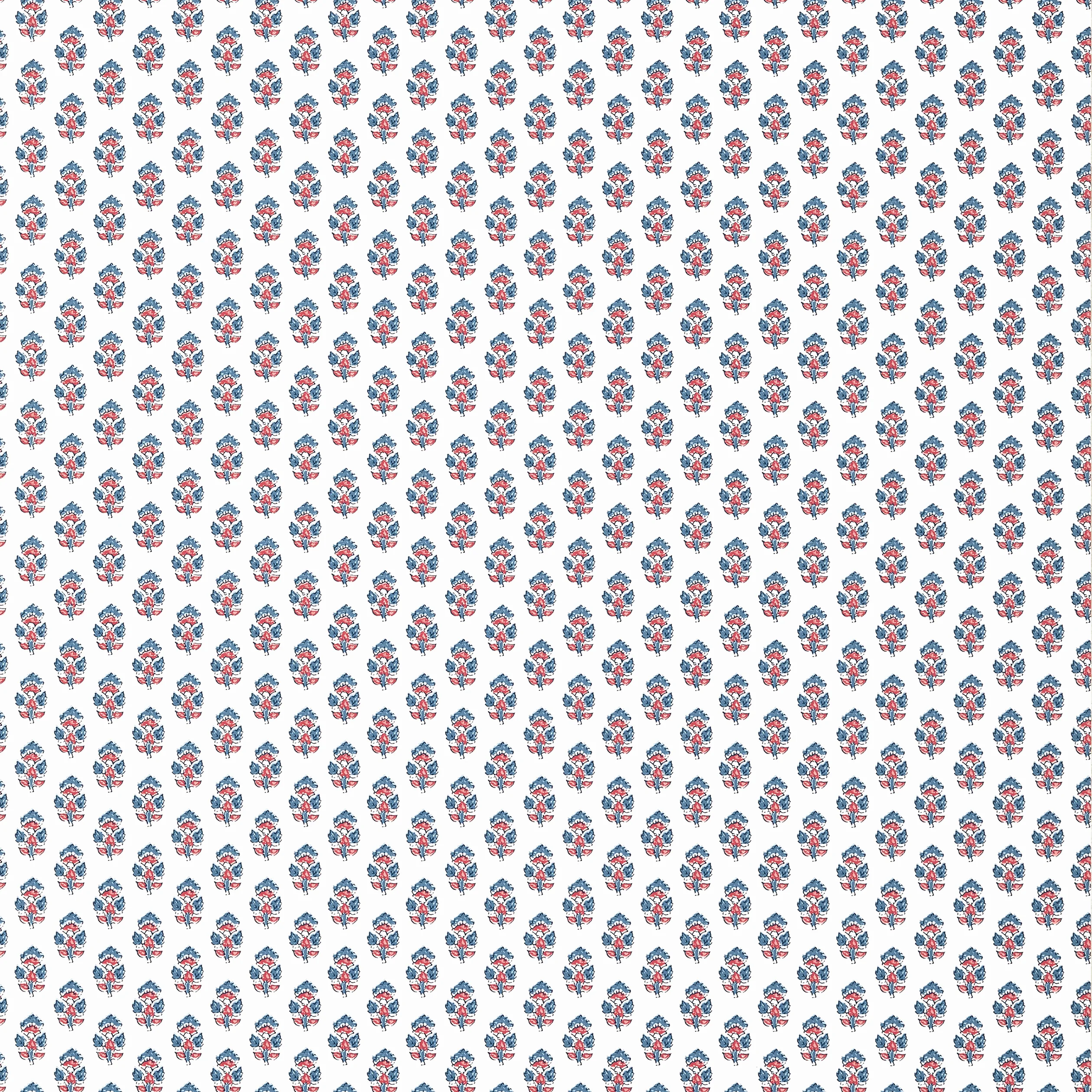 Thibaut JULIAN Wallpaper in Red and Blue (AT15166) Thibaut JULIAN Red and Blue Antilles Wallpaper AT15166