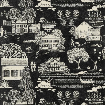 Thibaut FARMINGDALE wallpaper in Black