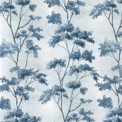 Thibaut DALTON wallpaper in Blue and White on Pearl