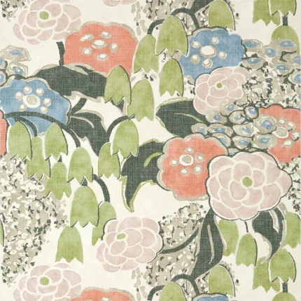 Thibaut LAURA wallpaper in Blush and Green
