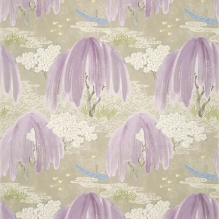 Thibaut WILLOW TREE wallpaper in Lavender