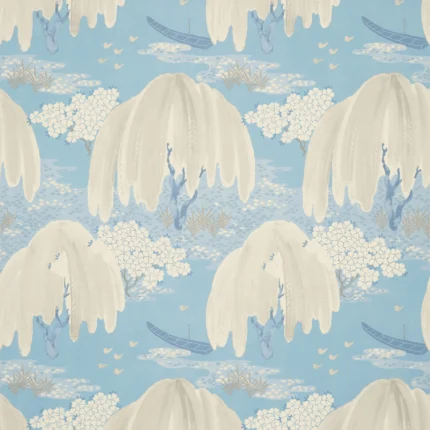 Thibaut WILLOW TREE wallpaper in Soft Blue
