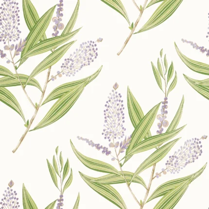 Thibaut WINTER BUD wallpaper in Lavender