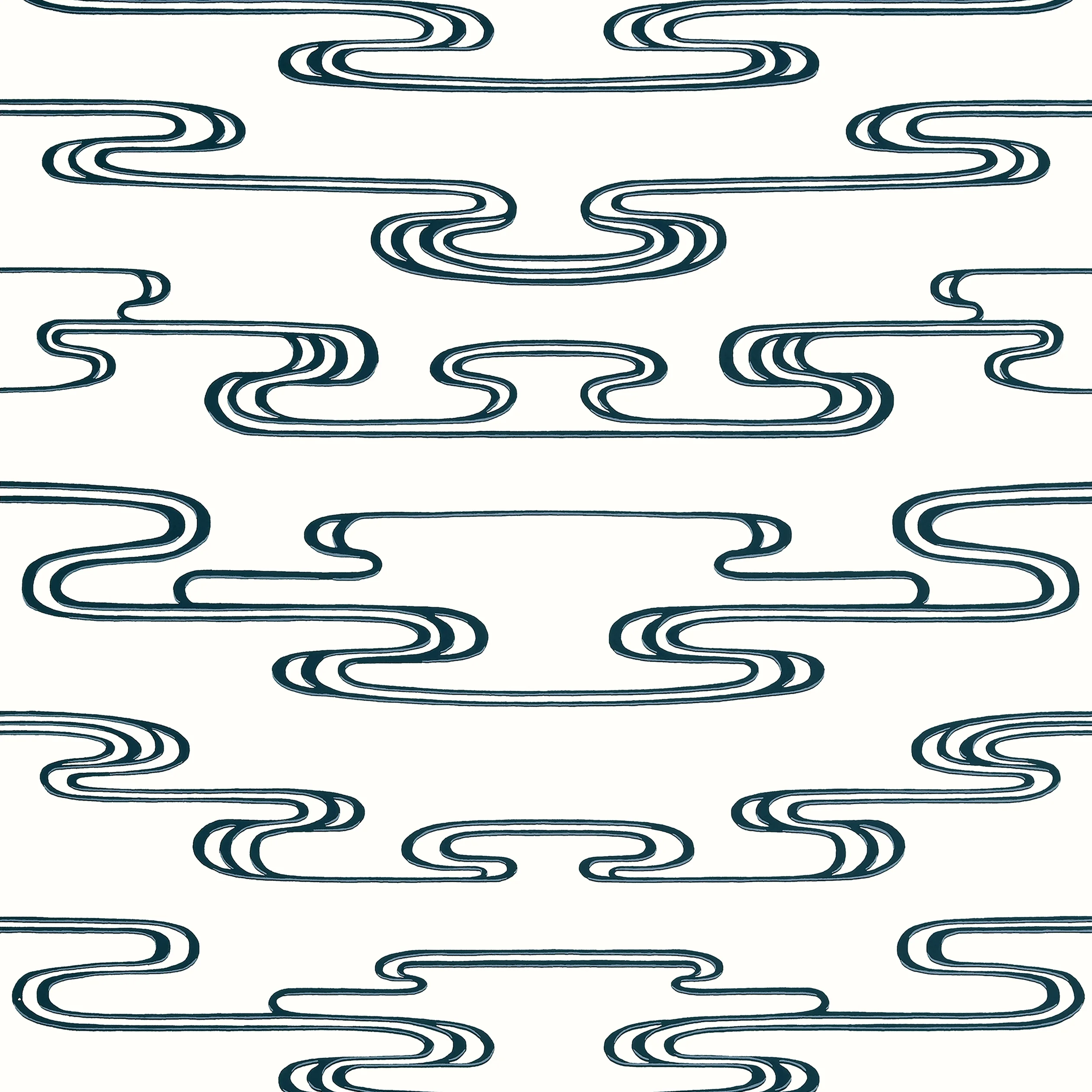 Thibaut CLOUDWATER Wallpaper in Black (AT23155) Thibaut CLOUDWATER wallpaper in Black
