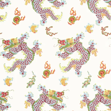Thibaut DRAGON DANCE wallpaper in Multi
