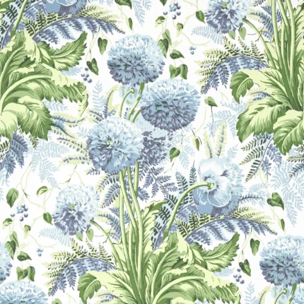 Thibaut DAHLIA wallpaper in Sky on White