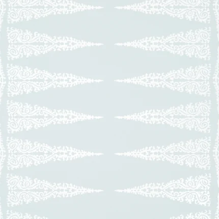 Thibaut ELLERY STRIPE wallpaper in White on Soft Blue