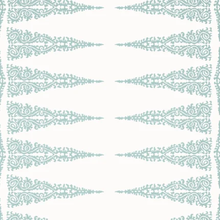Thibaut ELLERY STRIPE wallpaper in Robin's Egg on White