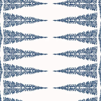 Thibaut ELLERY STRIPE wallpaper in Navy on White