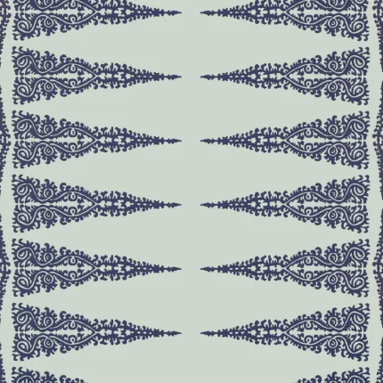 Thibaut ELLERY STRIPE wallpaper in Navy on Soft Teal
