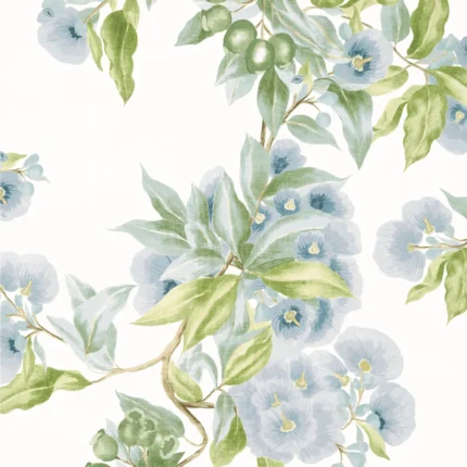 Thibaut CAMELLIA GARDEN wallpaper in Sky