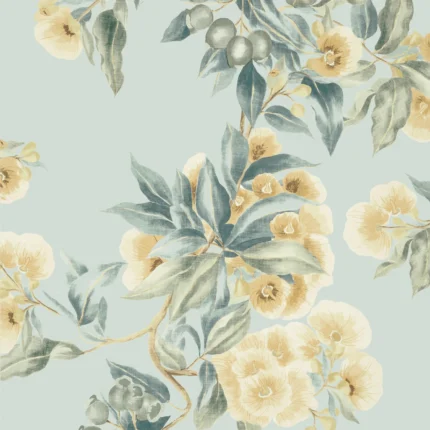 Thibaut CAMELLIA GARDEN wallpaper in Soft Gold