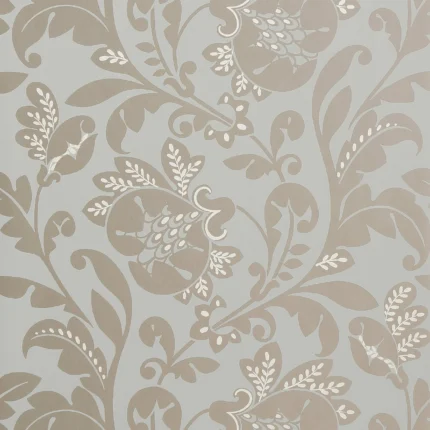 Thibaut LIVORETTE wallpaper in Metallic on Aqua