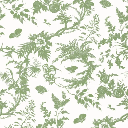 Thibaut NEWLANDS TOILE Green Bristol Wallpaper AT57836