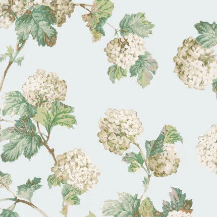 Thibaut SUSSEX HYDRANGEA wallpaper in Soft Blue