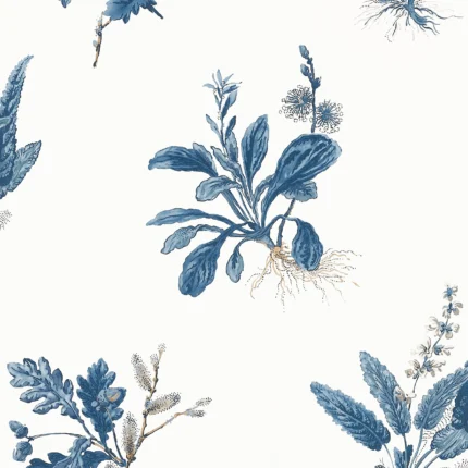 Thibaut WOODLAND Blue Bristol Wallpaper AT57854