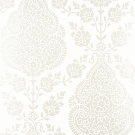 Thibaut BALMUCCIA DAMASK wallpaper in Pearl