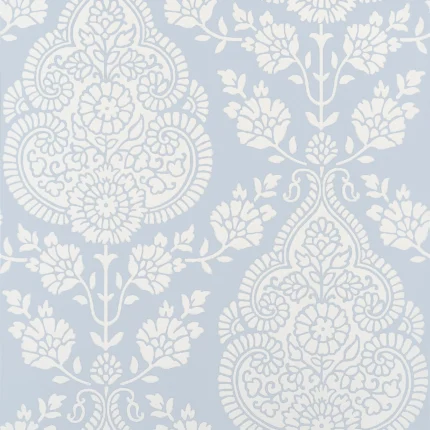 Thibaut BALMUCCIA DAMASK wallpaper in Soft Blue