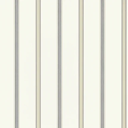 Thibaut DAWSON STRIPE wallpaper in Charcoal and Linen
