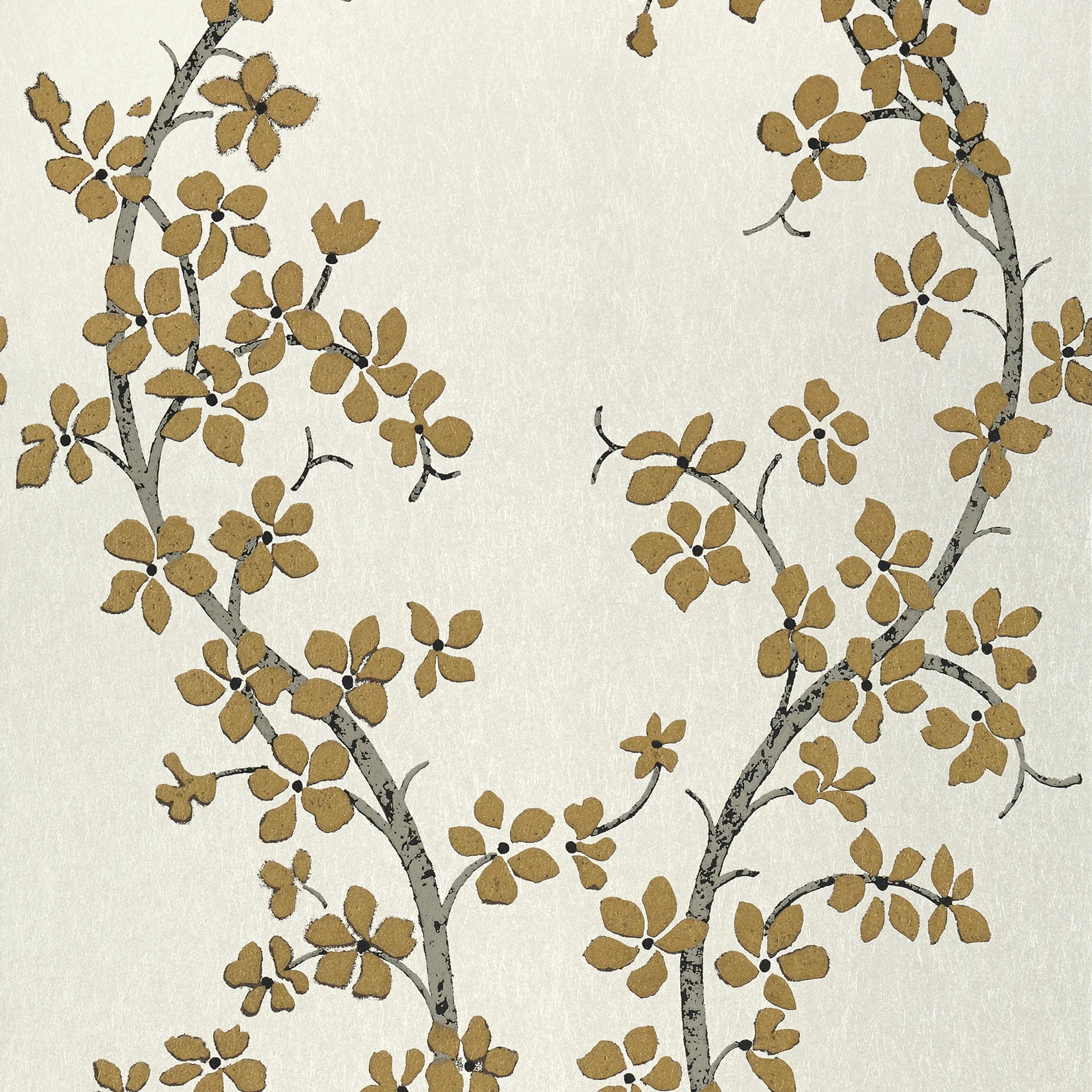 Thibaut ST. ALBANS GROVE wallpaper in Metallic Gold on Pearl
