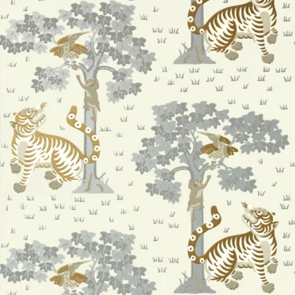 Thibaut KAHNA wallpaper in Metallic Gold and Silver