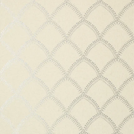 Thibaut BURMESE wallpaper in Metallic on Beige