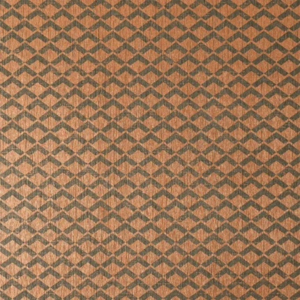 Thibaut CASHIERS wallpaper in Charcoal and Metallic Copper