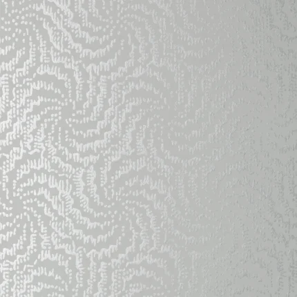 Thibaut CIRRUS wallpaper in Metallic Silver on Grey
