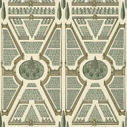Thibaut AERIAL GARDEN wallpaper in Sage