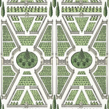 Thibaut AERIAL GARDEN wallpaper in Green