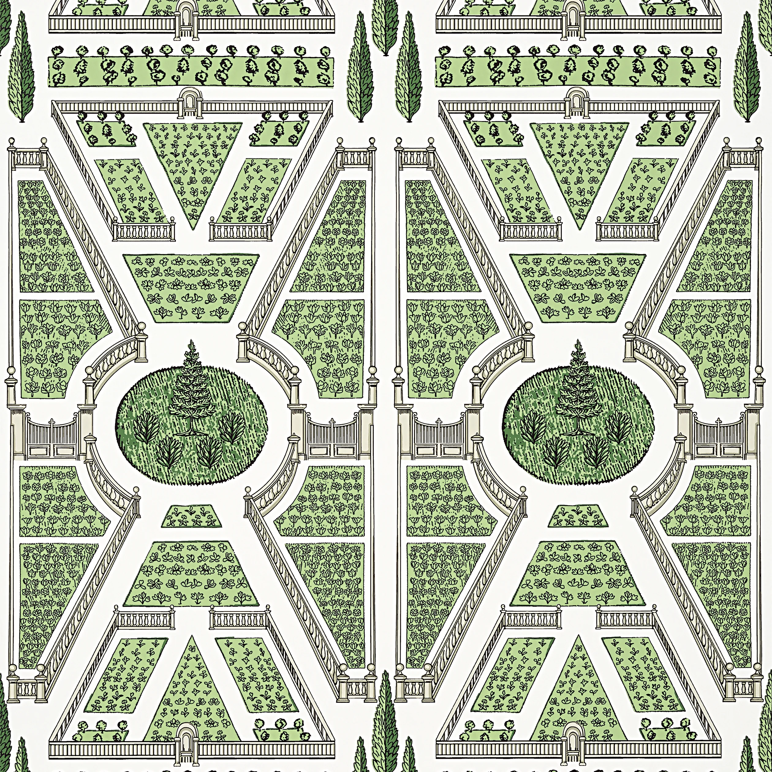 Thibaut AERIAL GARDEN Wallpaper in Green (AT9599) Thibaut AERIAL GARDEN wallpaper in Green