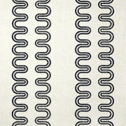 Thibaut HERRIOT WAY wallpaper in Black on Flax