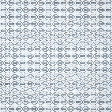 Thibaut PYRAMID wallpaper in Navy on White