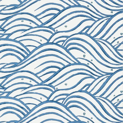 Thibaut WAVES wallpaper in Blue