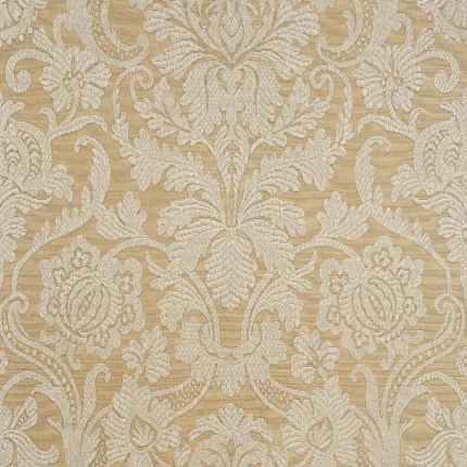 Thibaut CHERYL wallpaper in Cream on Metallic Champagne