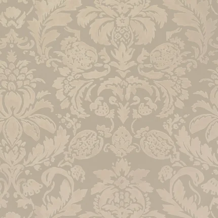 Thibaut LYNDON DAMASK wallpaper in Taupe