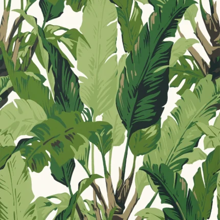 Thibaut TRAVELERS PALM wallpaper in Green