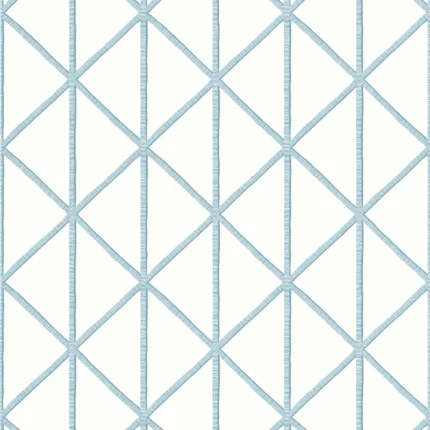 Thibaut BOX KITE wallpaper in Spa Blue