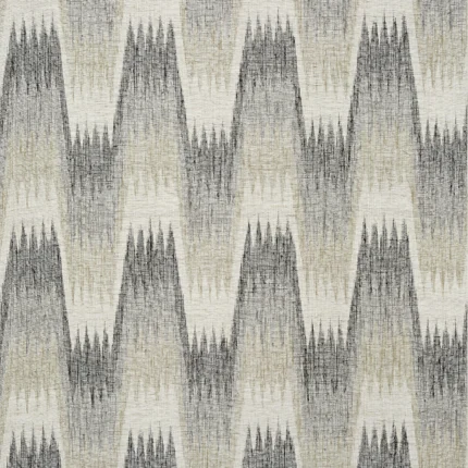 Thibaut STOCKHOLM CHEVRON wallpaper in Black and Grey