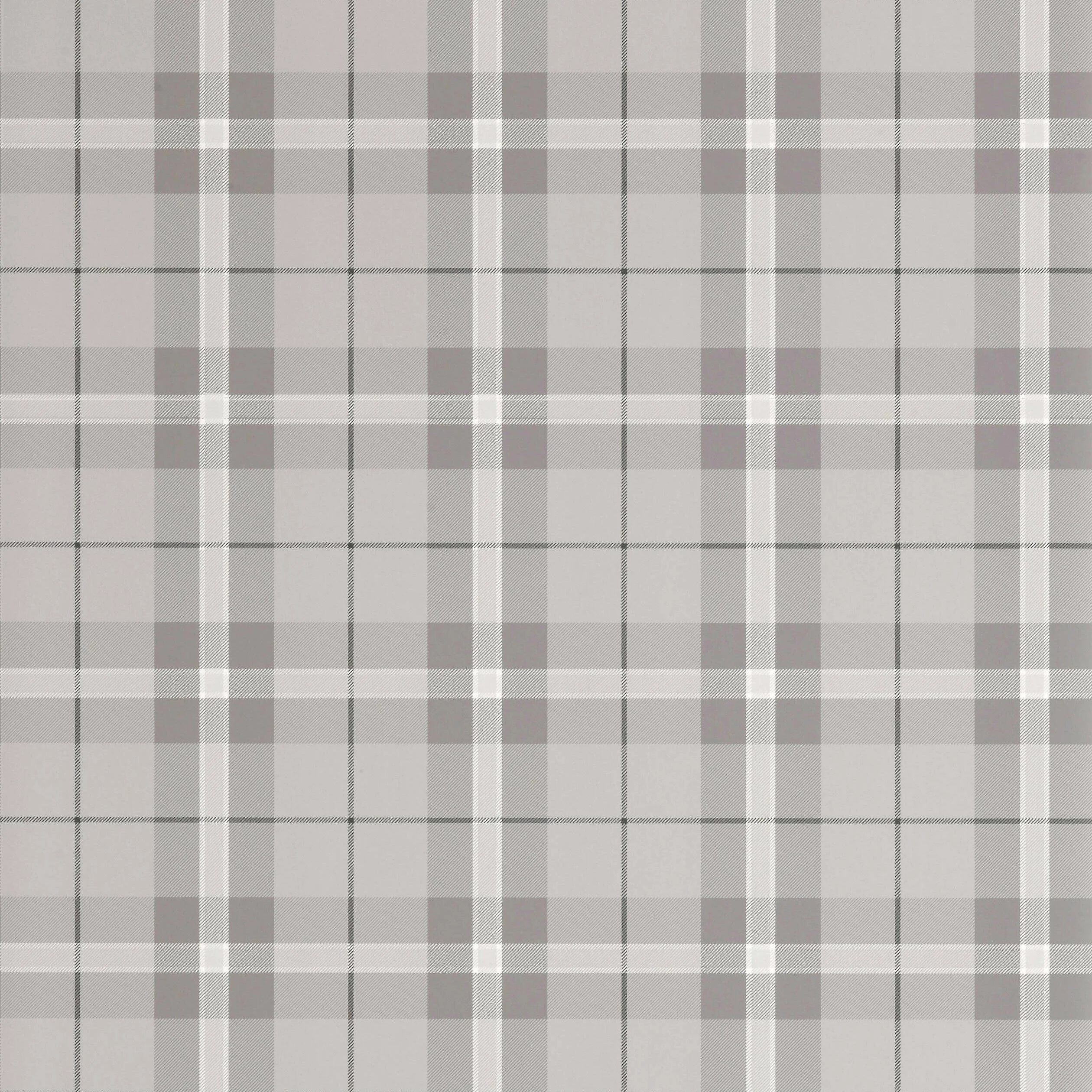 Thibaut WINSLOW PLAID wallpaper in Grey