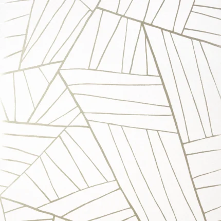 Thibaut JORDAN wallpaper in Metallic Pewter on White