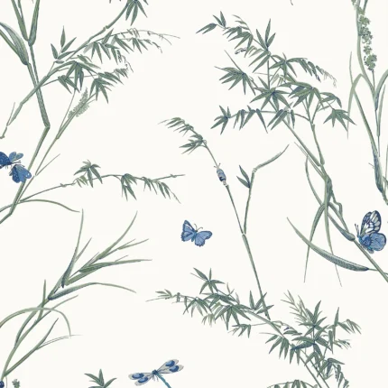 Thibaut VIRGINIA wallpaper in Blue and Green