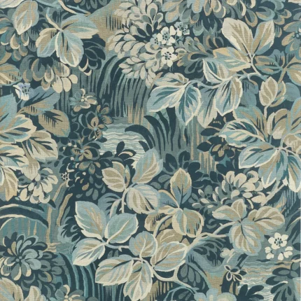 Thibaut NIGHT GARDEN wallpaper in Spa Blue